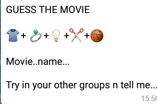 Guess The Movie Shirt Ring Bulb Scissor Ball Puzzles Qna